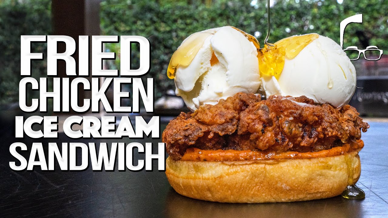 THE FRIED CHICKEN & ICE CREAM SANDWICH (THAT MAX FORCED ME TO MAKE