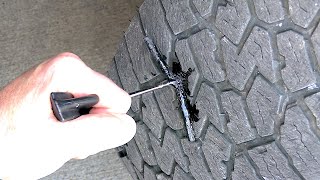 How to Plug a Tire / Fixing a Flat Tire