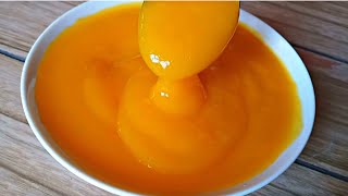طريقة صوص المانجو لتزيين كل الحلويات بديل صوص الجيلو وازاي تحفظيه , Mango Sauce