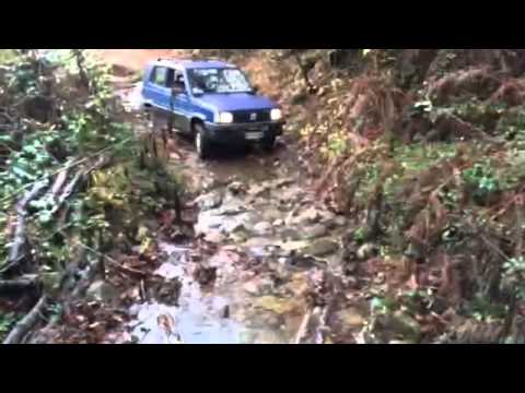 Panda 4x4 passaggio su frana 