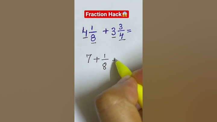 How to add mixed numbers easily! Fraction Hack #math #youtube #shorts #mathtrick #learning #tutor