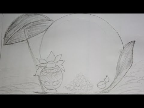 Scenery Drawing For Onam Festival || Onam Festival Drawing || Pencil  Sketching - YouTube | Onam festival, Drawings, Drawing images