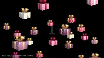 Falling gifts Twitch alerts, animated fullscreen stream overlays, fireworks of gifts for followers