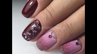 Красивый маникюр на короткие ногти с блестками Красивый маникюр на короткие ногти с блестками