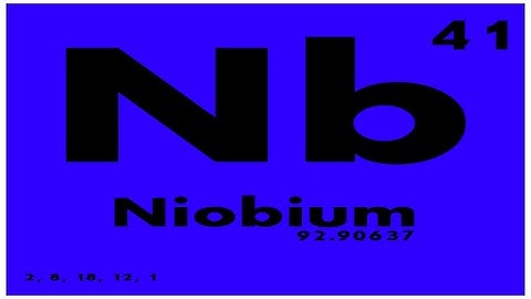 STUDY GUIDE: 41 Niobium | Periodic Table of Elements