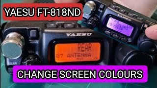 YAESU FT-818ND Screen Colour Change & Text Size