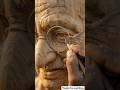 Mahatma Gandhi || The Best Incarnate Wooden Sculpture 😍 #woodcarving #woodcraft #gandhi