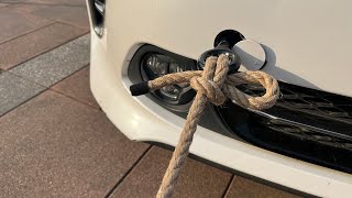 Now you know the secrets of these car towing knots
