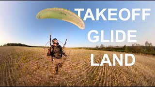 Takeoff - Glide - Land - Paramotor