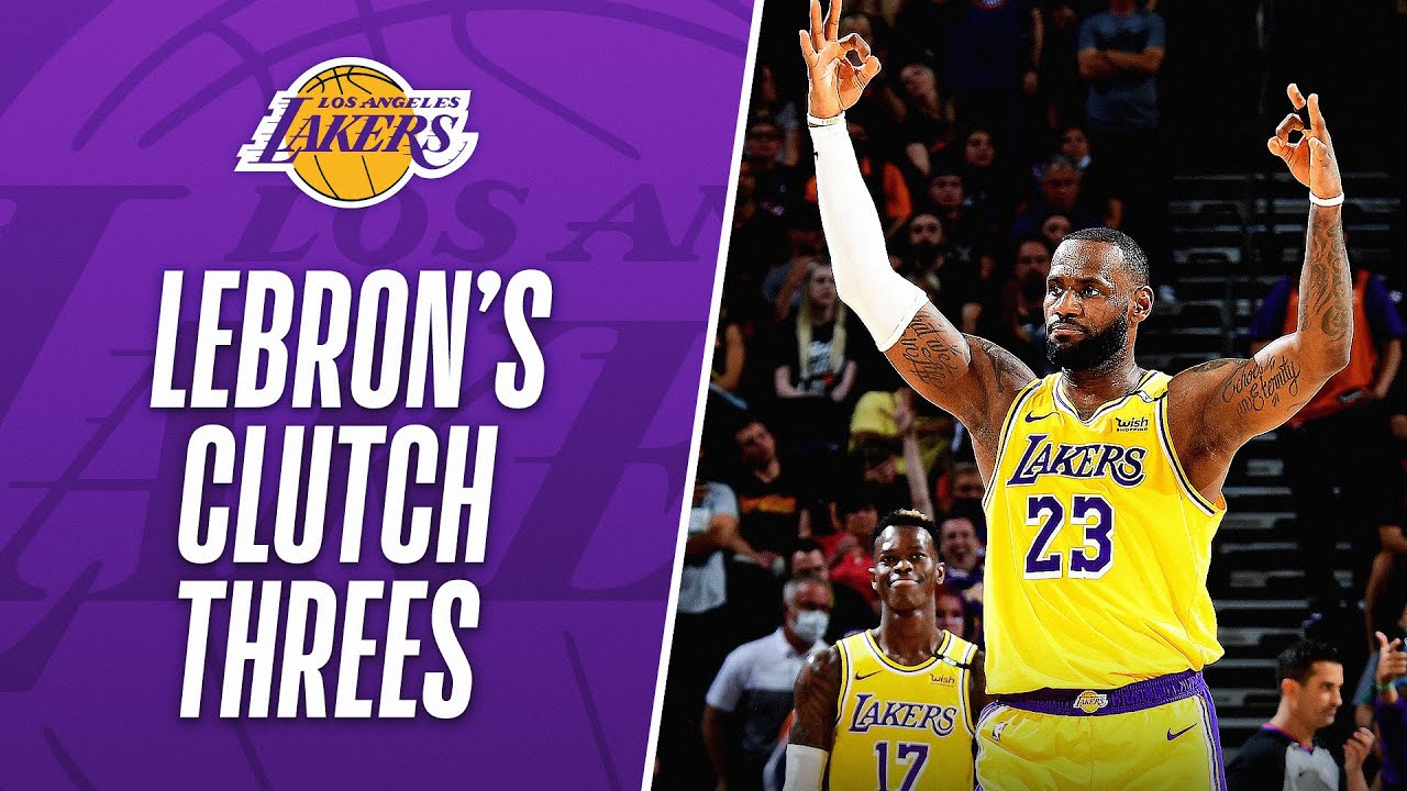 Lebron's BEST CLUTCH 3's as a LAKER! 🔥