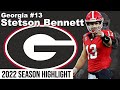 #NFL ドラフト2023 指名候補QB ステットソン・ベネット (ジョージア) 2022年シーズンハイライト / Stetson Bennett Season Highlight