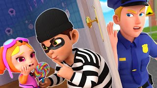 Who's at the Door? Rescue The Baby - Police Officer Song | Funny Song & Nursery Rhymes | Rosoo Baby
