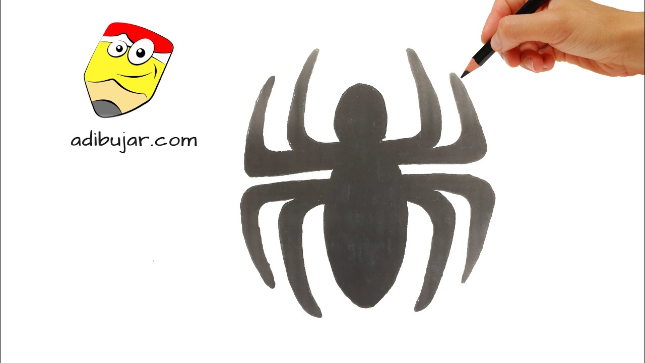 Como dibujar una araña fácil para niños: Emojis Whatsapp | How to draw a  spider easy for kids - YouTube