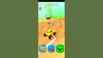 Shape Shifting Games 🤩✅ | Level - 206 Racing Games | #shorts #gaming