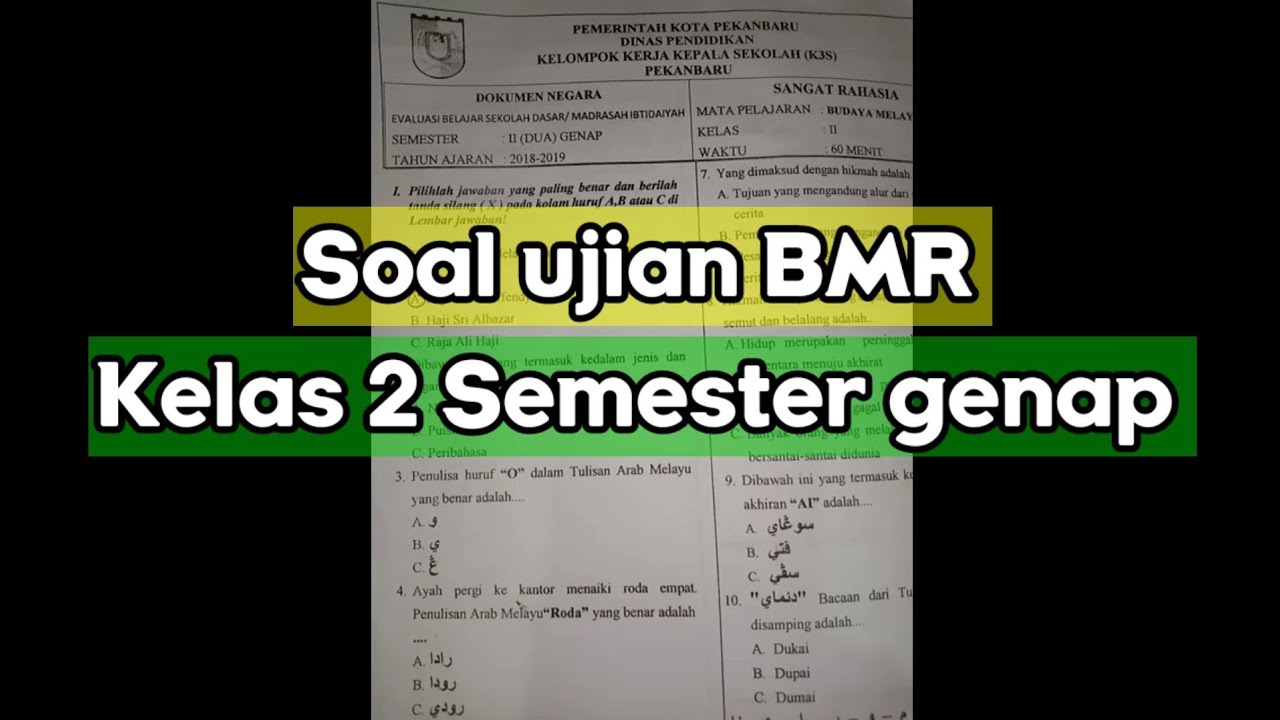 soal bmr kelas 6
