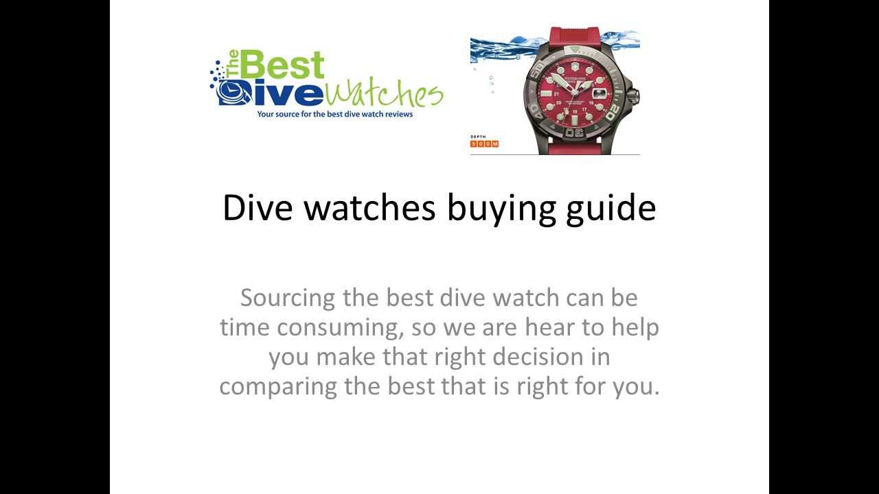 Buyers Guide to the Best Dive Watches YouTube