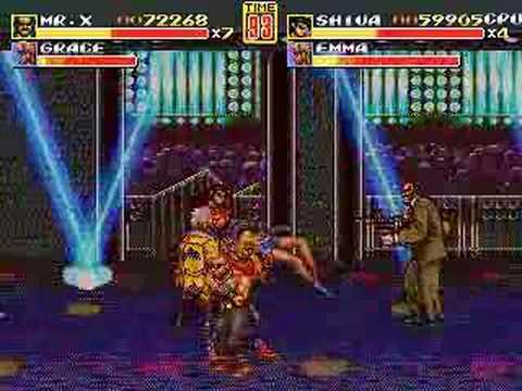 Streets of Rage Remake longplay - Mr. X and Shiva 