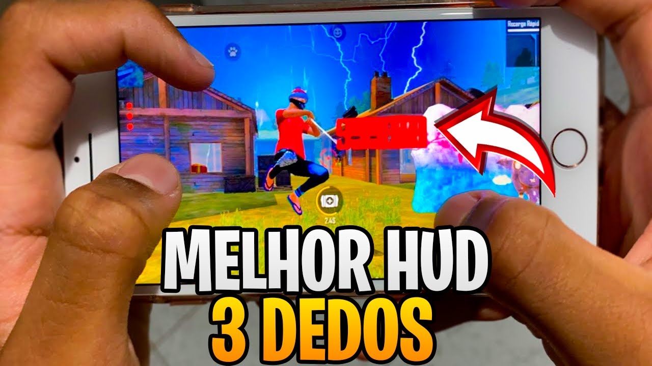 Xitado😈 iPhone X - Free Fire Highlights [ Hud 3 Dedos ] 