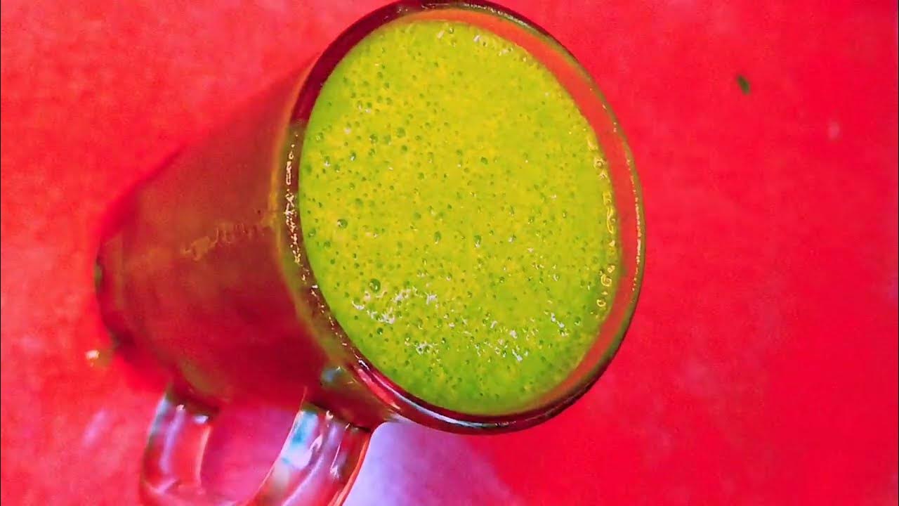 Magnesium Drink Recipe Magnesium Smoothie with Banana and Spinach