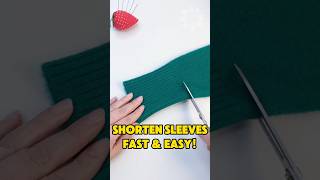 How To Shorten Long Sleeves Fast & Easy!