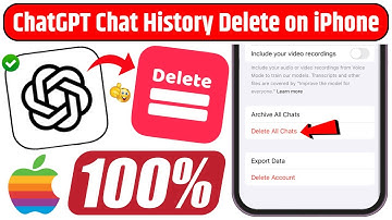 How to Permanently Delete ChatGPT Chat History on iPhone/iPad | ChatGPT Chat History Delete Process