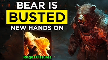 Raging Fissure Bear is out of control! Hands on Druid Gameplay Patch 0.4.0 POE 2