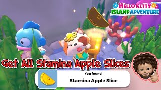 Hello Kitty Island Adventure - All Stamina Apple Slices Treasure Locations