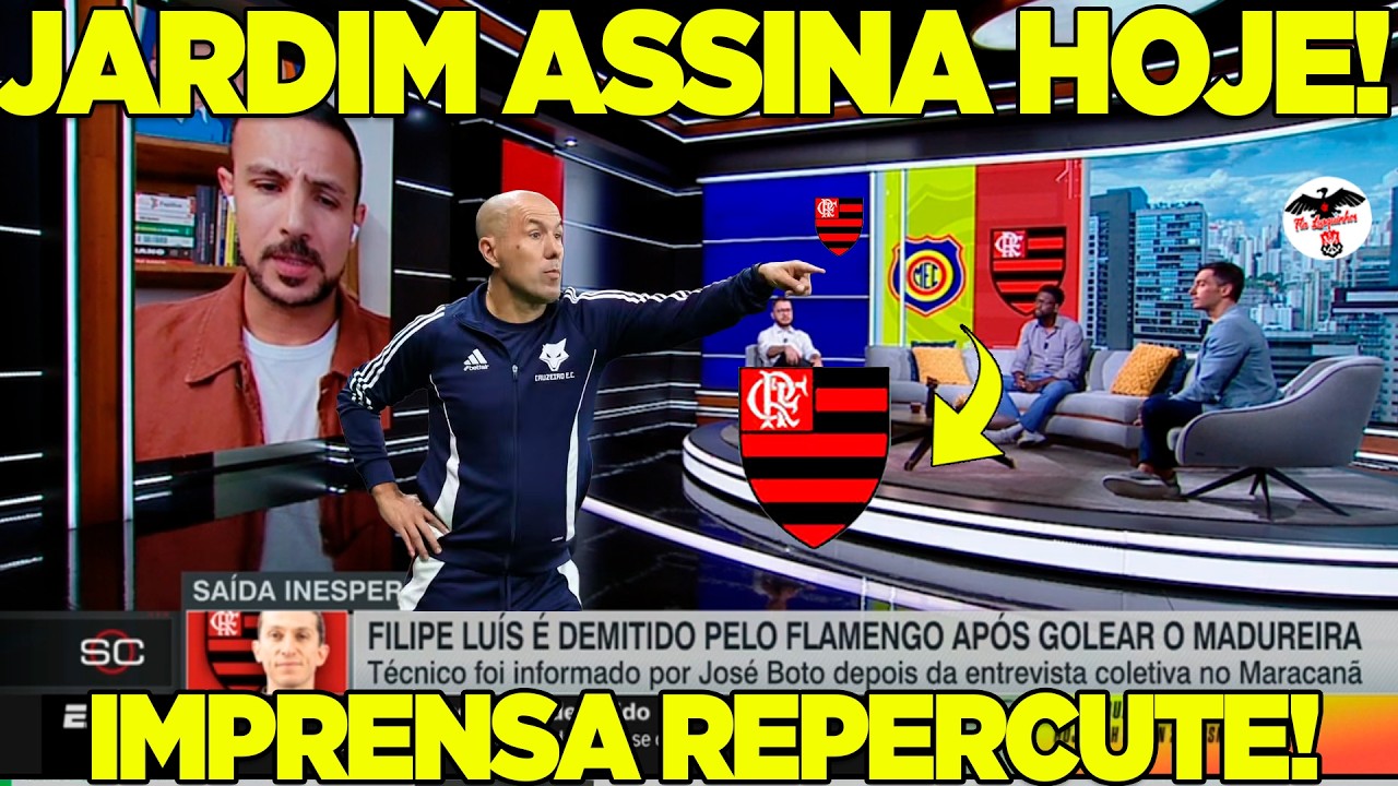 LEONARDO JARDIM CHEGA PARA ASSUMIR O FLAMENGO APÓS DEMISSÃO DE FILIPE LUÍS! JARDIM ASSINA HOJE