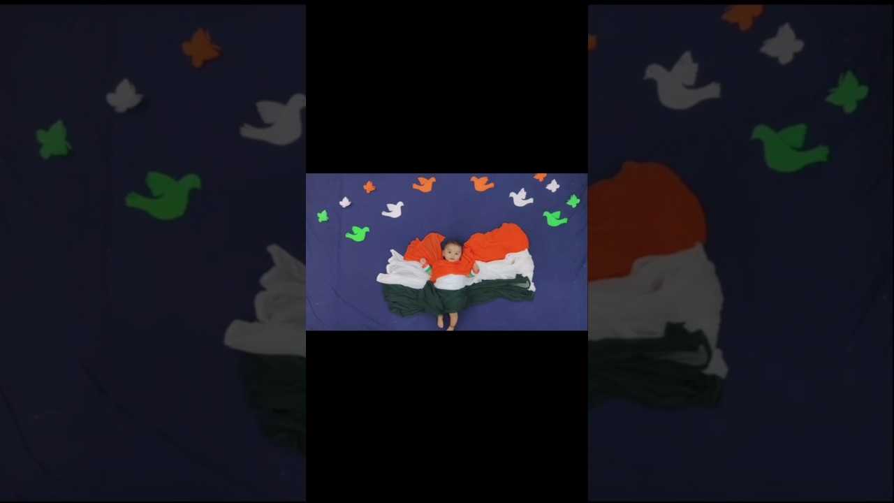 5 Latest Independence day theme baby monthly photoshoot ideas 