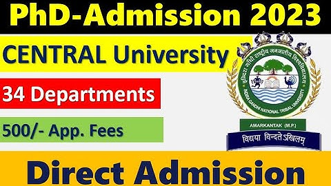 Direct PhD admission 2023 II Central University II Direct Interview @TheScientificGurus