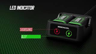 BEBONCOOL Xbox One Controller Battery Pack Q81 2*2600 mAh