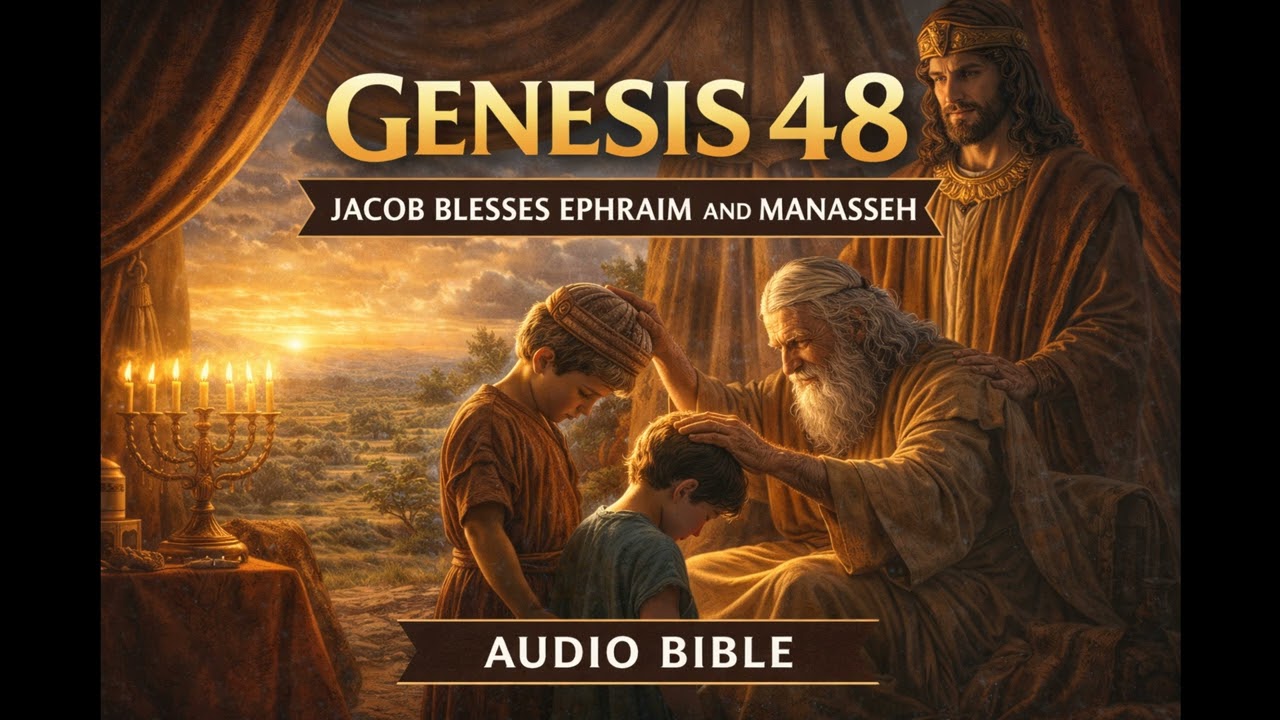 📖 Genesis 48 (Audio Bible) | Jacob Blesses Ephraim and Manasseh | God’s Choice