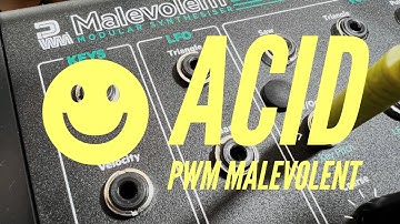 Make ACID with the PWM Malevolent and modular synths! #shorts