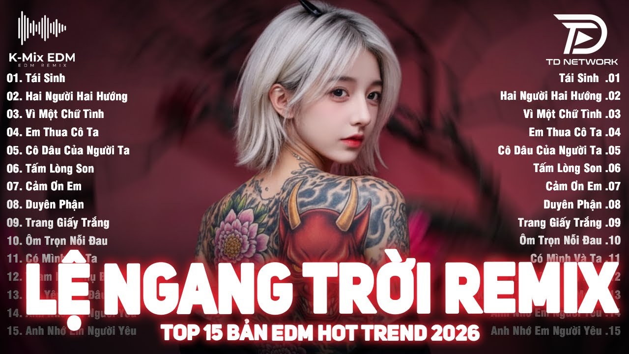 Lệ Ngang Trời Remix | BXH Nhạc Trẻ Remix HOT TIKTOK 2026 | Top 15 Bản EDM TikTok TRIỆU VIEW