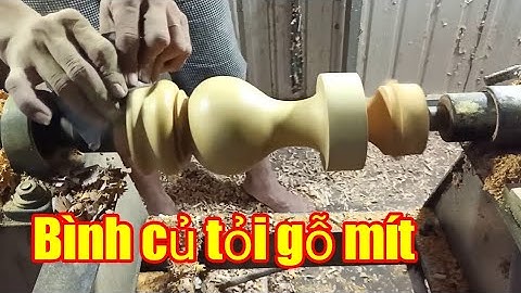 Cận cảnh làm miệng-chà nhám lục bình củ tỏi gỗ mít -xưởng mộc nhỏ vlog