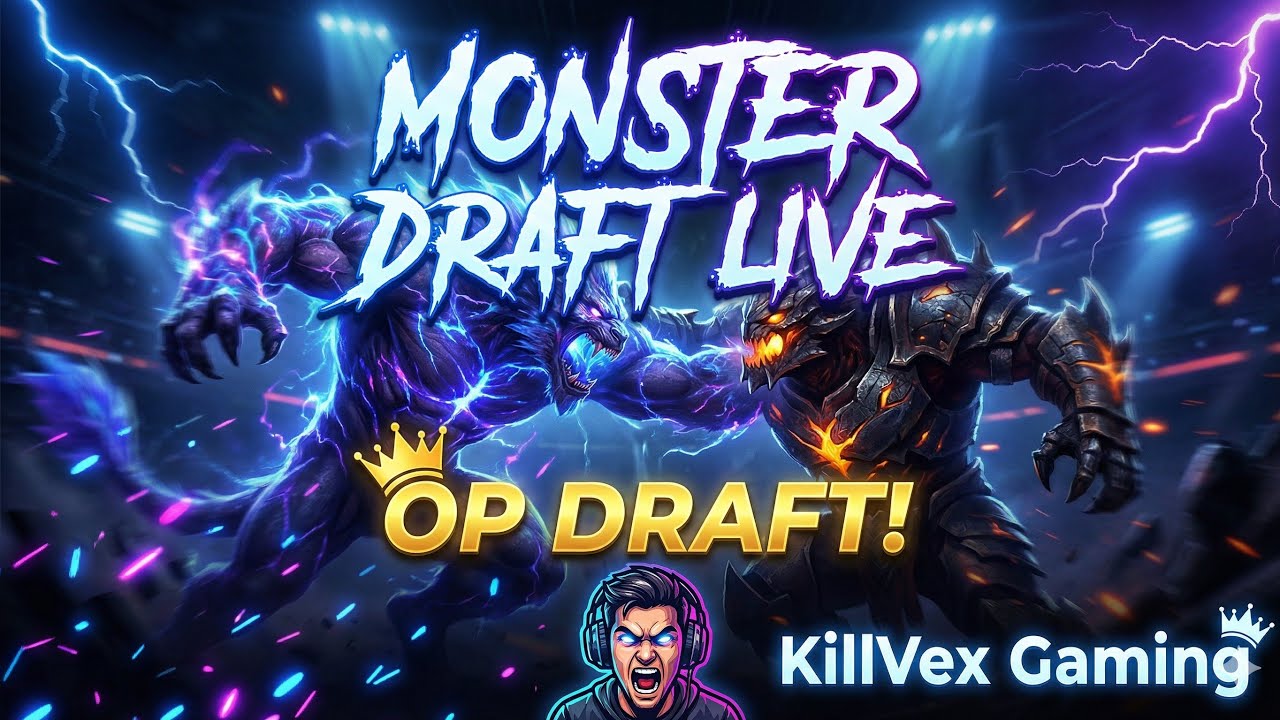 😈🧠Monster Draft LIVE 🧟‍♂️ | Best Draft Picks + Winning Streak ✅