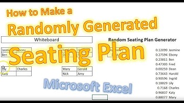 How to Make a Random Seating Plan Generator in Microsoft Excel (for Teachers)