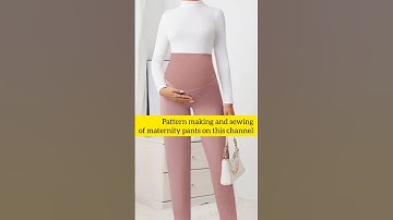 Maternity pants cutting and sewing pattern tutorial for beginners #shorts #tiktok #pregnancy_pants