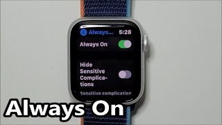 Apple Watch Always On Display How To Turn On Off Series 6 5 7 Youtube