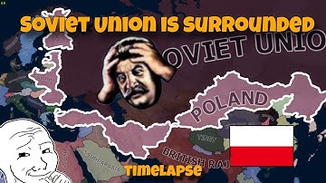 What if the Soviet Union was surrounded by Poland? | Hoi4 Timelapse