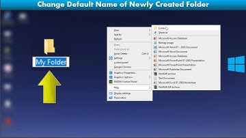 How to Change Default Name of Newly Created Folders in Windows 10