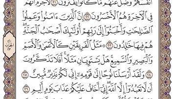 سورة هود الصفحة 224 من القران للشيخ ياسر الدوسري