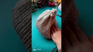 Make a beanie with me 🧶 on my Sentro knitting machine! Using Bernat Softee Baby yarn