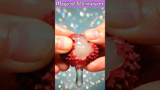 AI ASMR Satisfying| AI generated videos|Magical Fruit Creatures Ai Reveals#fypシ #shorts #ai #viral