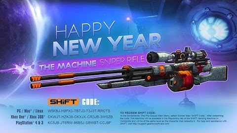 Borderlands The Pre Sequel: Happy New Years and Machine Shift Codes