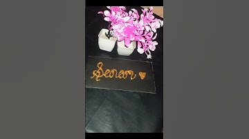 Writing Name "Sonam" in Cursive Writing | #shorts #calligraphy