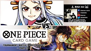 One Piece Card Game Tournament Match Booster OP07 (Part 15) - Yamato vs Monkey. D. Luffy