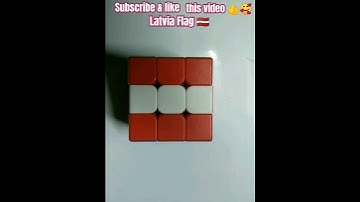 3x3 cube #How to create a Latvia Flag #viral #videos #shorts #short #friendship
