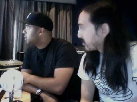 Sidney Samson and Steve Aoki in the studio in LA