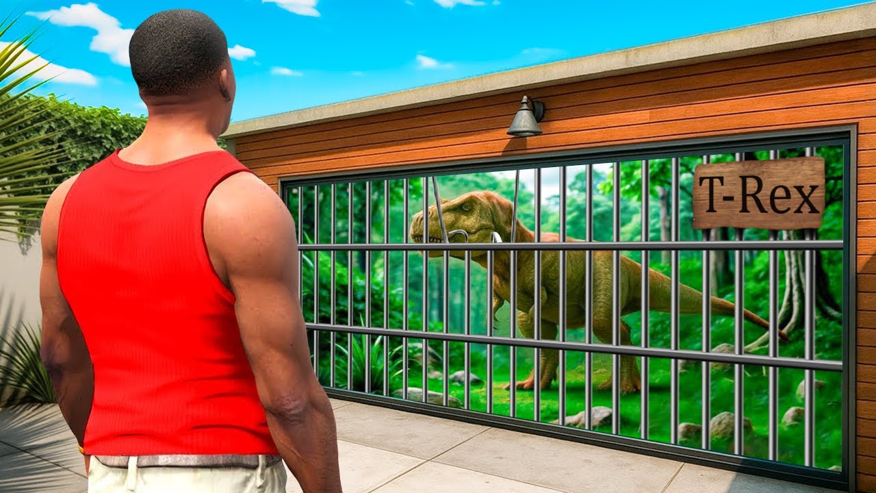 J'AI TRANSFORMÉ LA MAISON DE FRANKLIN EN JURASSIC PARK SUR GTA 5 !